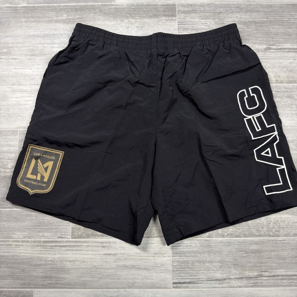 NWT Mitchell & Ness LAFC Team Heritage Black Shorts Men's Size Medium MLS Soccer